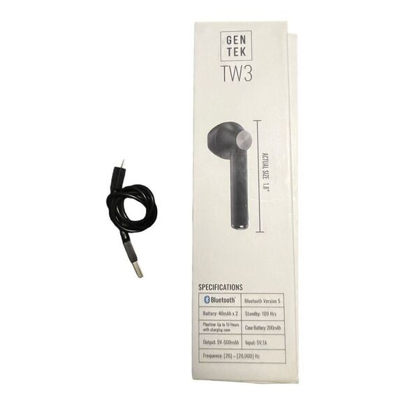 Gentek TW3 True Wireless Earbuds Black - Picture 7 of 8